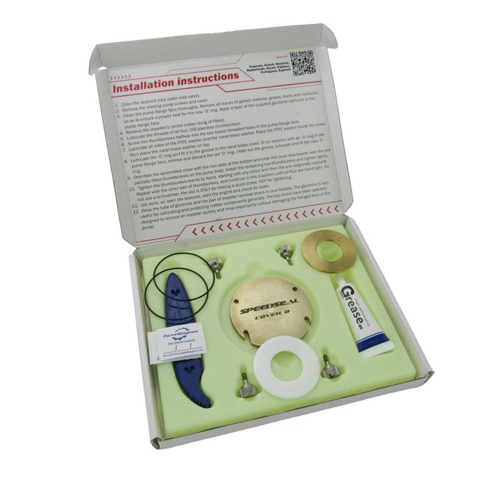 SpeedSeal kit components in box
