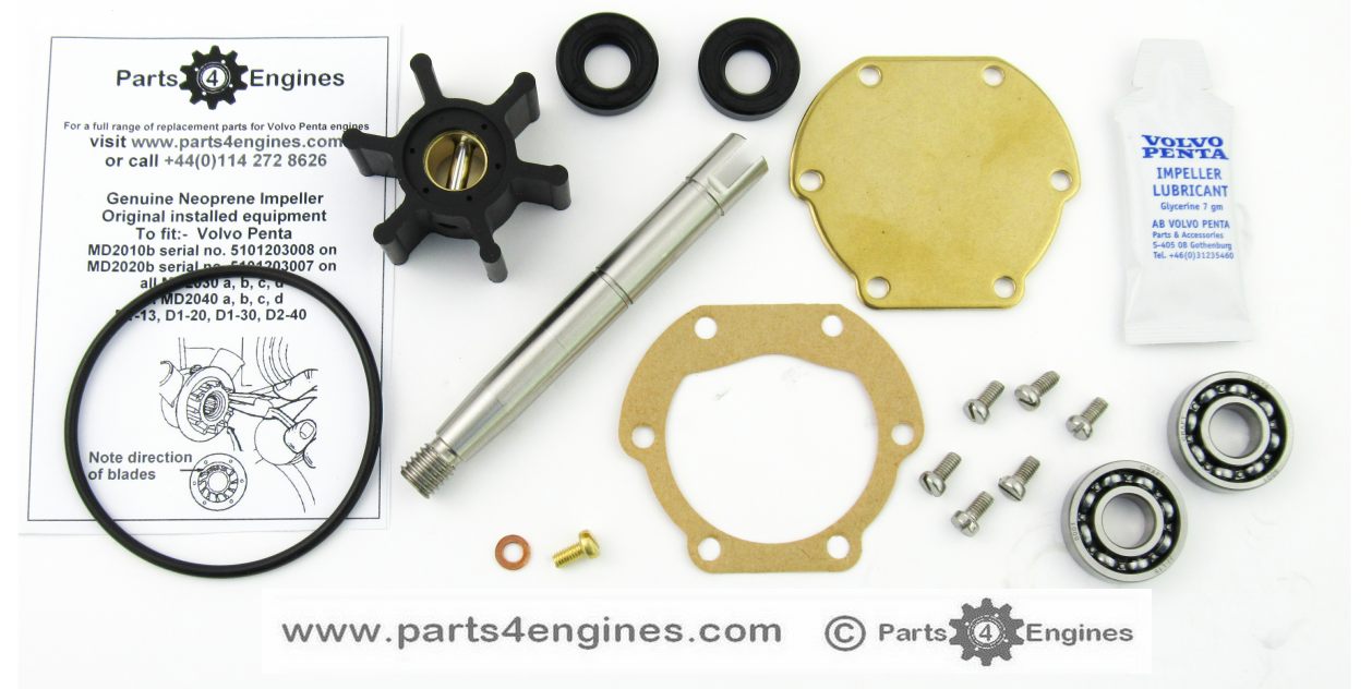 Raw Water Pump, Impeller & Service Kits