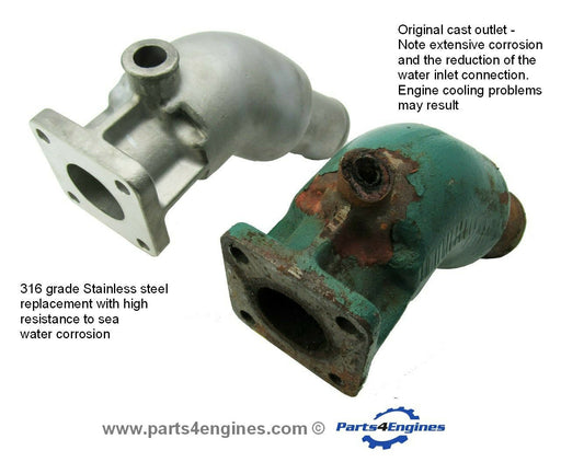 Perkins Perama M30 Stainless steel exhaust outlet - parts4engines.com