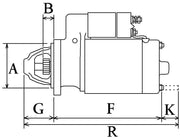Volvo Penta MD2020 Starter Motor - Parts4Engines