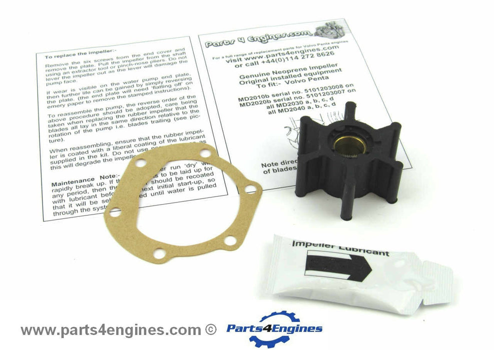 Volvo Penta D1-13 Raw Water Pump, Impeller & Service Kit