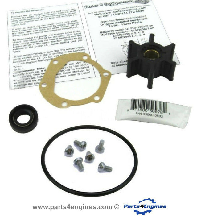 Volvo Penta D1-13 Raw Water Pump, Impeller & Service Kit