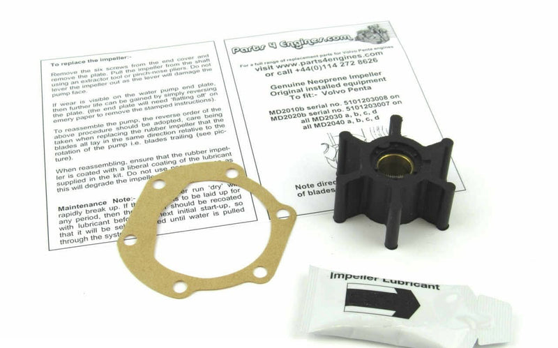 Volvo Penta D2-40 Raw Water Pump, Impeller & Service Kit