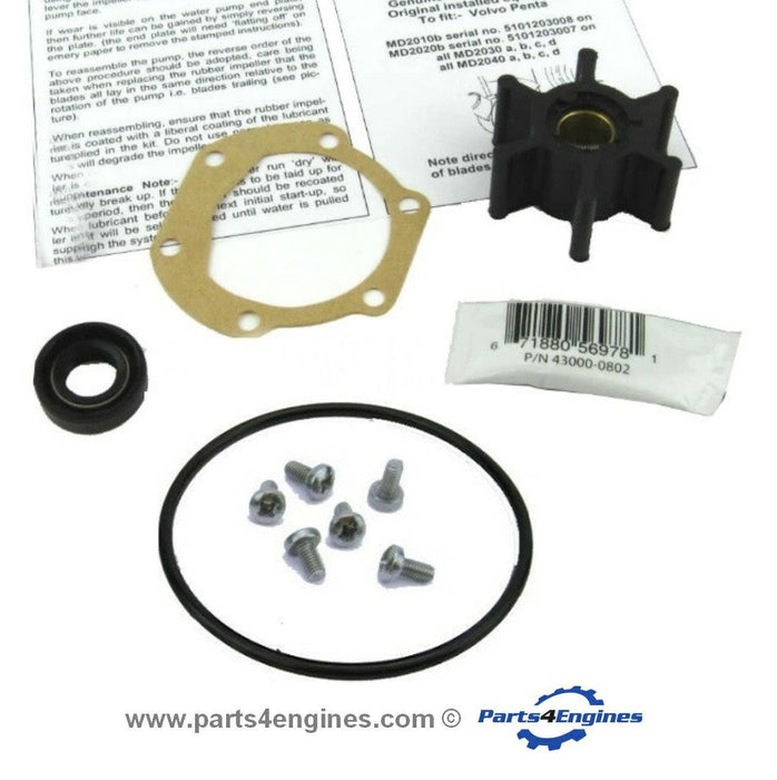 Volvo Penta D1-30 Raw Water Pump, Impeller & Service Kit