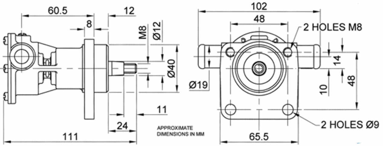 Perkins Perama M20 Raw Water Pump