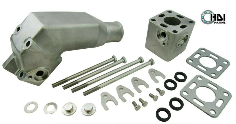 Volvo Penta 2001 Stainless Steel Exhaust Pipe Outlet Elbow With Riser