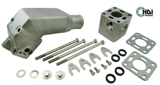 Volvo Penta 2001 Stainless Steel Exhaust Pipe Outlet Elbow With Riser