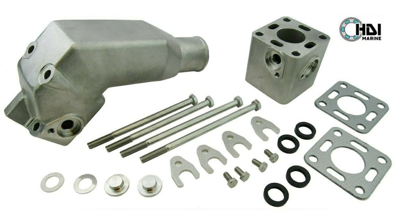 Volvo Penta 2002 Stainless Steel Exhaust Pipe Outlet Elbow With Riser