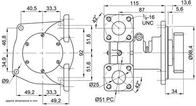 Perkins M90 Raw Water Pump