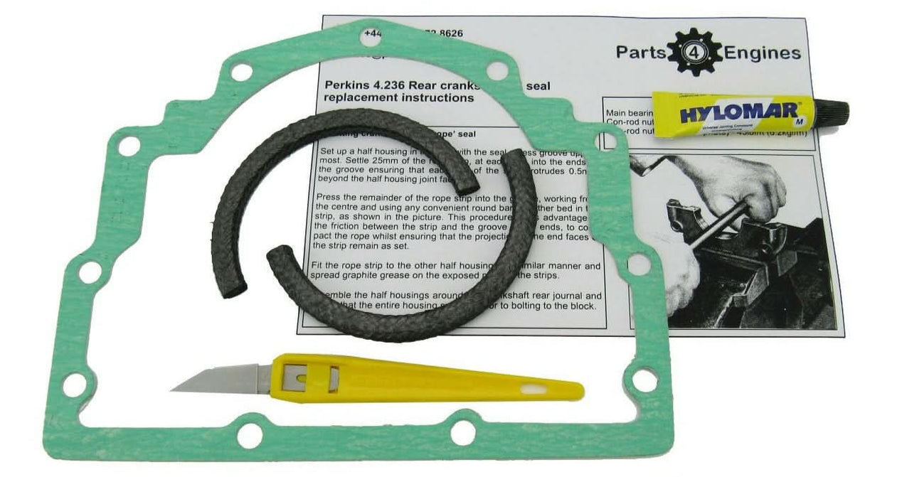 Perkins 4.236 Crankshaft Rear Oil Seal Replacement Kit Parts4Engines