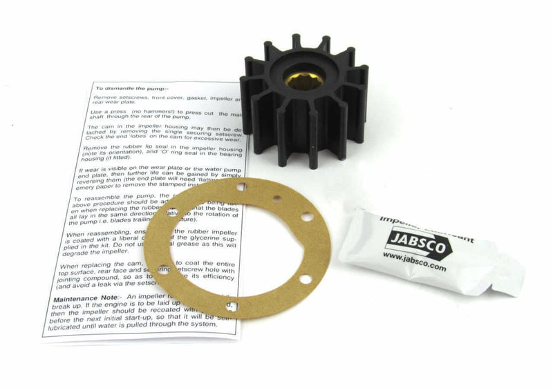 Perkins 4.107 raw water pump Impellers & Service kits with pump alignment tool from parts4engines.com