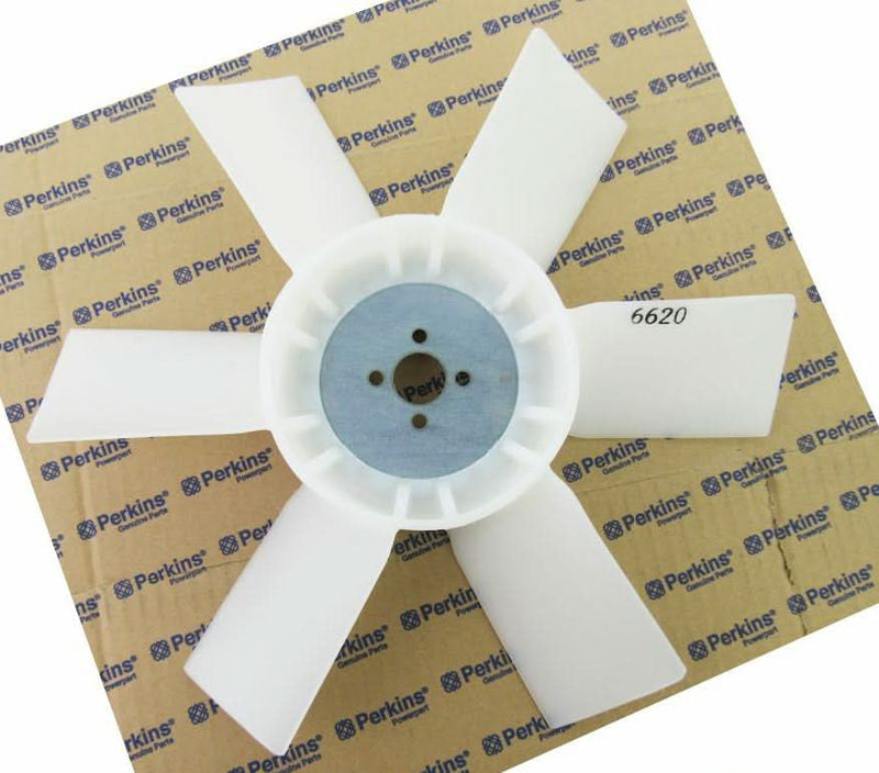 Perkins 403D-07 engine cooling fan, from parts4engines.com