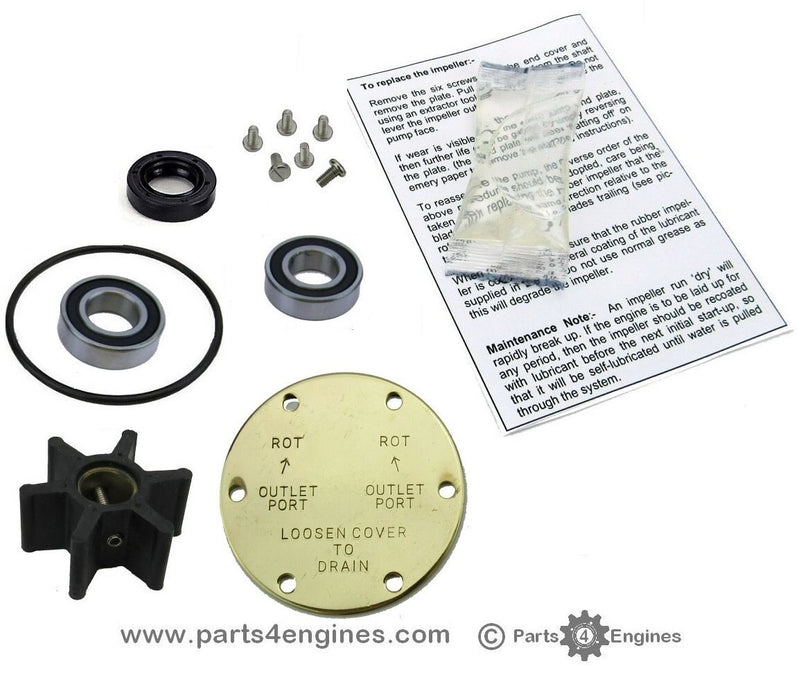 Yanmar 3GM30F Raw Water Pump Impeller, Service & Rebuild Kits