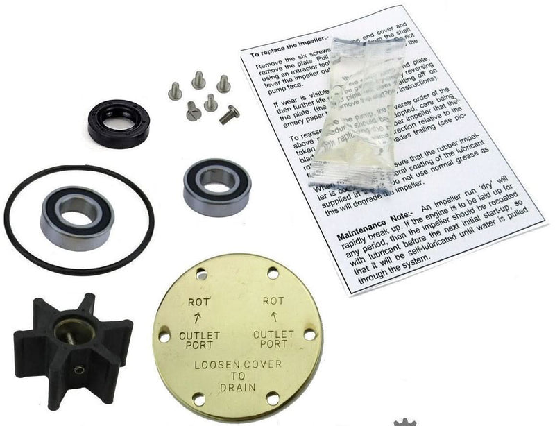 Yanmar 2GM20F Raw Water Pump, Impeller, Service & Rebuild Kit
