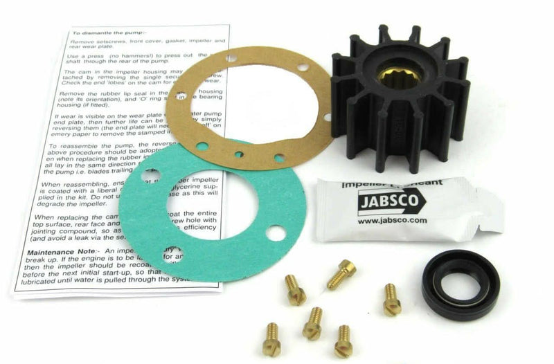Perkins Prima M50 Raw water pump impeller rebuild kit, from  parts4engines.com