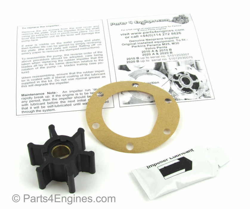 Volvo Penta MD2040 Raw Water Pump, Impeller & Service Kit