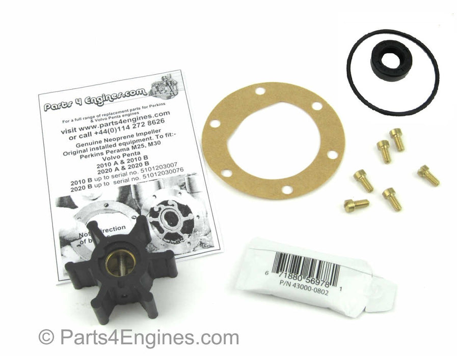 Volvo Penta MD2040 Raw Water Pump, Impeller & Service Kit