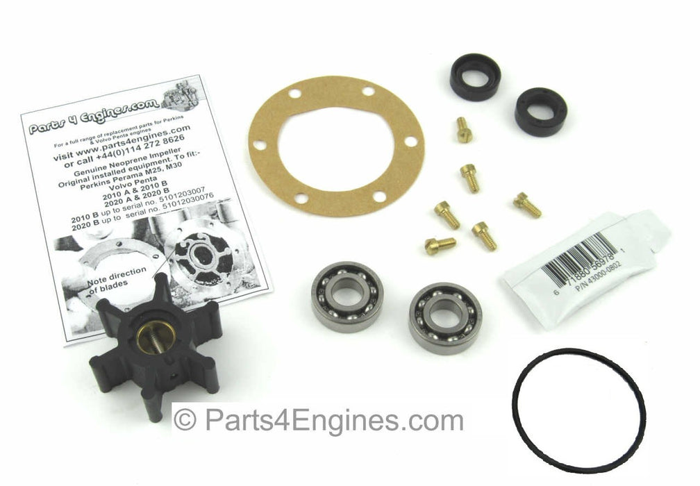 Volvo Penta MD2040 Raw Water Pump, Impeller & Service Kit