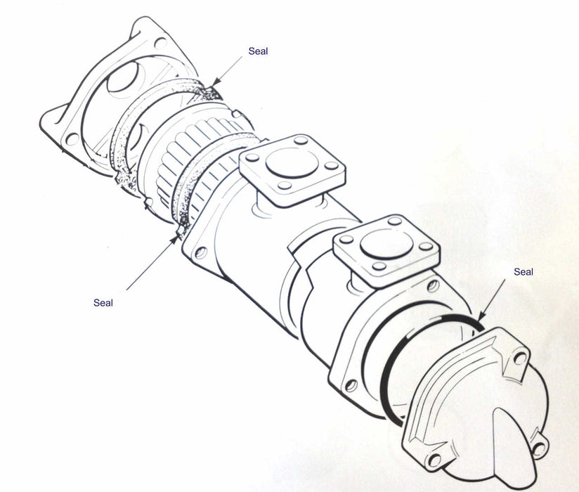 Later 'lowline' heat exchanger - Perkins 4.108 Heat Exchanger & Oil Cooler Seal Kits from parts4engines.com