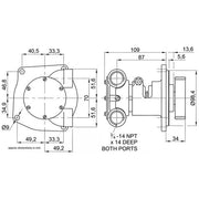Jabsco pump dimensions threaded