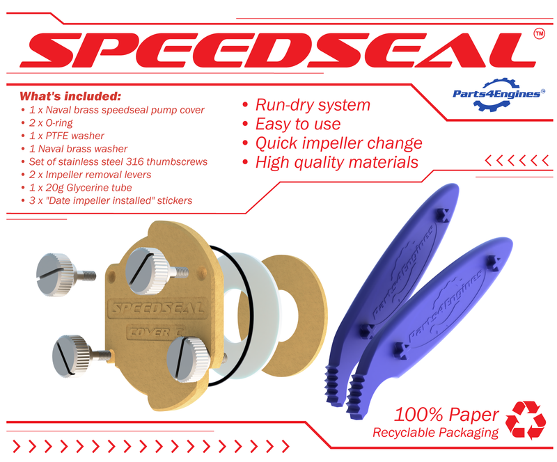 Speedseal Raw Water Pump Cover Plate Kit Volvo Penta MD3B