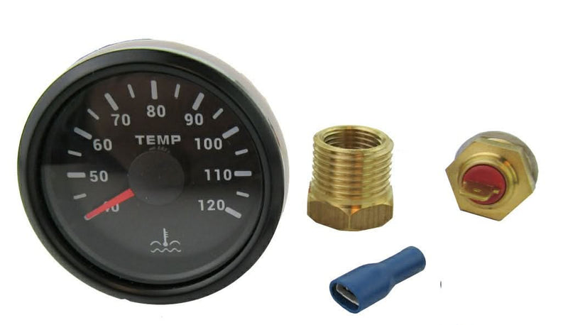 Water Temperature Gauge with adaptor and earth return sender 