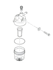 Perkins Pre-fuel filter assembly filter