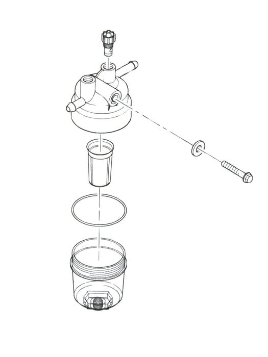 Perkins Assemblage du filtre à pré-combustible