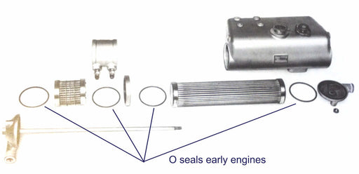 Early combined heat exchanger and oil cooler - Perkins 4.107M Heat Exchanger & Oil Cooler Seal Kits from parts4engines.com