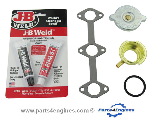 Volvo Penta MD2030 heat exchanger  filler neck replacement kit , from parts4engines.com