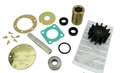 Perkins 4.99 raw water pump Impellers & Service kits with pump alignment tool and bearing - parts4engines.com