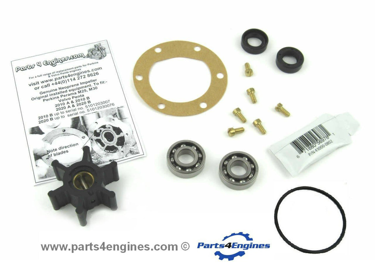 Perkins Perama M30 Raw Water Pump Impellers And Service Kits