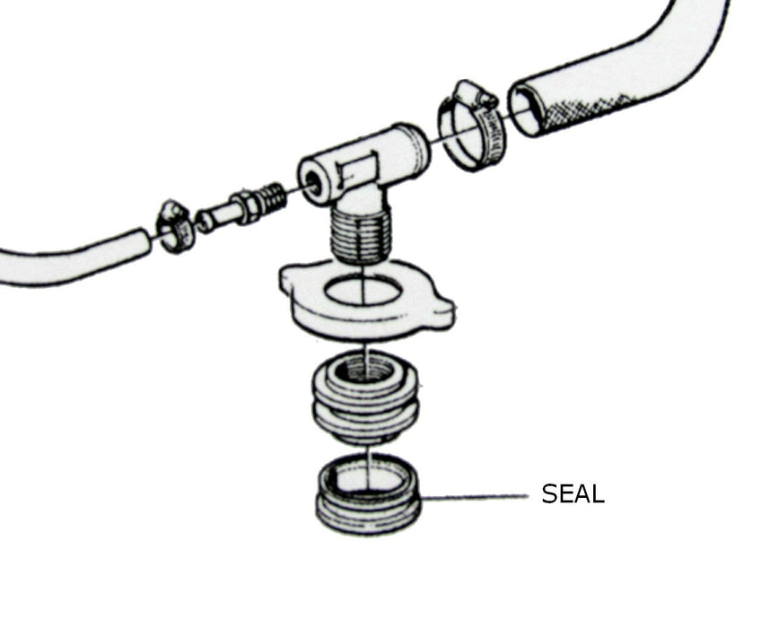 Volvo Penta expansion tank sealing ring 1543751, from parts4engines.com